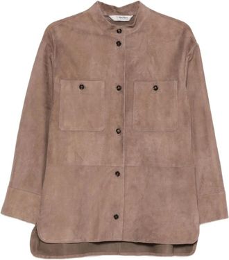 Max Mara Light Jackets, female, Brown, M, Light Jacket