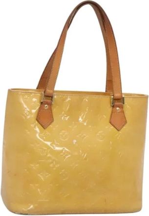 Louis Vuitton Tweedehands leren Louis Vuitton tassen - Dames - Vintage Shopper - Beige - ONE Size - Leer - Vintage