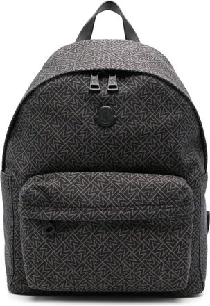 Moncler Zaino con stampa monogramma - Blu