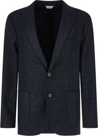 Boglioli Single-breasted Blazer - Heren - Blazers - Blauw - XL - Wol - Jassen