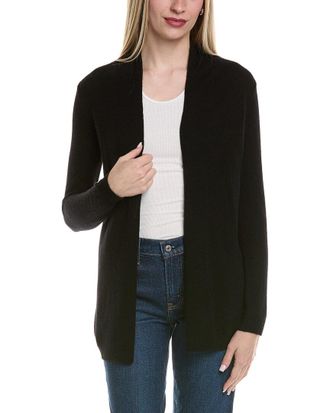Sofiacashmere Sofiacashmere Drape Wool & Cashmere-Blend Cardigan