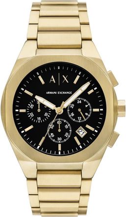 A|X Armani Exchange Mens Rafael Black Dial Watch