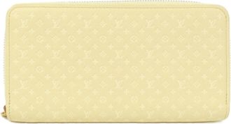 Louis Vuitton Jaune Leather Long Wallet (Bi-Fold) (Pre-Owned)