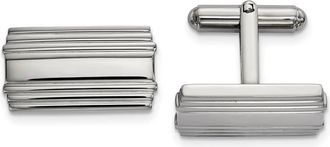 Diamond2Deal Stainless Steel Polished Cufflinks