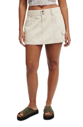 Cotton On Womens Benny Cargo Skirt in Ecru at Nordstrom, Size 10