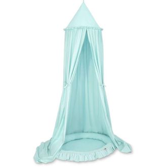 OEM Conjunto: Dosel Colgante De Algod&oacute;n Para Habitaci&oacute;n Infantil Y Nido Con Volante - Menta Claro