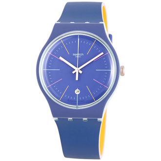 Swatch Blue Layered Quartz Blue Dial Mens Watch SUOS403