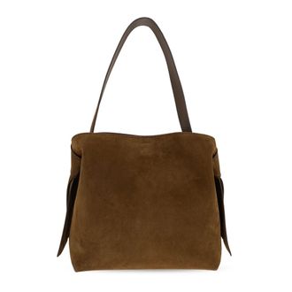 Acne Studios Tote Bags, unisex, Brown, Size: ONE SIZE Musubi Suede Midi Bag