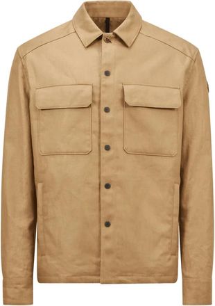 Moncler Surchemise Callaqui - Heren - Zomerjassen - Bruin - XL - Leer - Jassen