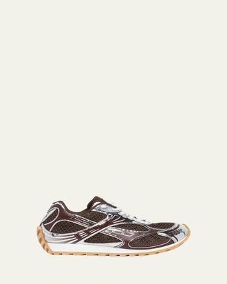 Bottega Veneta Mens Orbit Technical Fishnet Sneakers