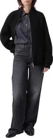 Barena Giacca Gerda - Dames - Bomber jackets - Zwart - XS - Wol - Jassen
