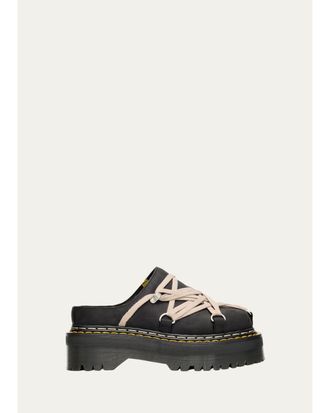 Dr. Martens x Dr. Martens Quad Sole Megalace Leather Mules