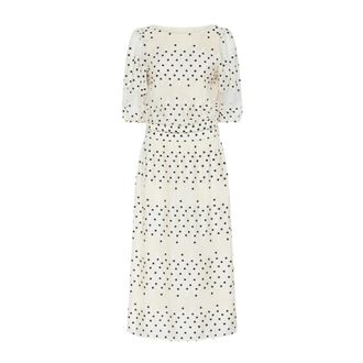 Bruuns Bazaar Midi Kleedjes - Dames - Casual kleedjes - Wit - 2XL - Kleedjes