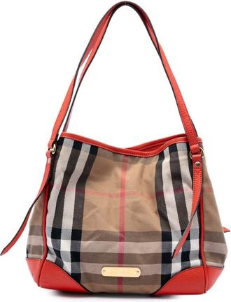 Burberry Pre-owned Burberry Small House Check Canvas Bridle Canterbury Tote Ladies GQ0R2H1FMD1GQMGI