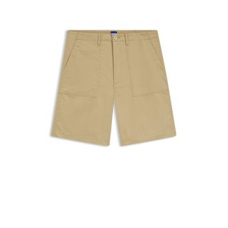 HUGO BOSS Shorts in mercerised cotton canvas
