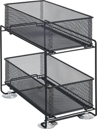 WENKO Küchenregal »Modell Gioma« Schubladenregal, Organizer mit 2 Etagen, für Unterschränke & Regale