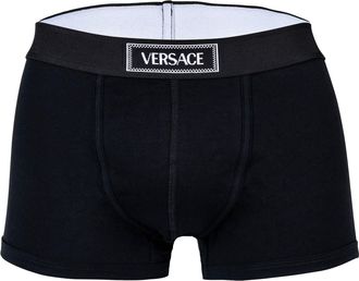 Versace Korte Trunk Jersey Katoen Topeka+Elastische Canete Logo Boxer Shorts