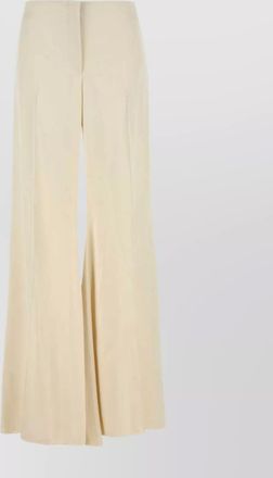 Alexander McQueen satin wide-leg trousers