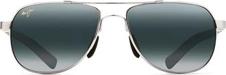 Maui Jim Occhiali da sole con montatura stile pilota - Argento