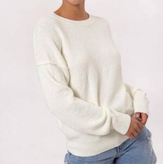 HYFVE Exposed Seams Sweater In Cream