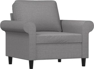 vidaXL Sill&oacute;n De Tela Gris Claro 60 Cm Vidaxl