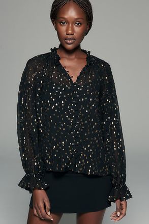 Rebecca Taylor Tiana Silk Blend Blouse