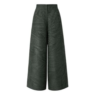 Meimeij Pantalone Plissettato - Dames - Broeken - Groen - Maat: 2XS Poliester