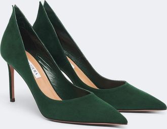 Aquazzura Linea suede pumps