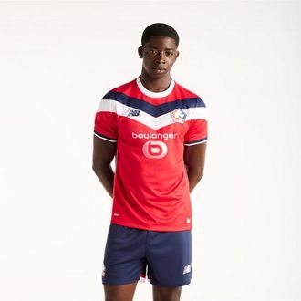 New Balance Uomo LOSC Lille 26/27 Home Short Sleeve Jersey, Poliestere, Taglia XL