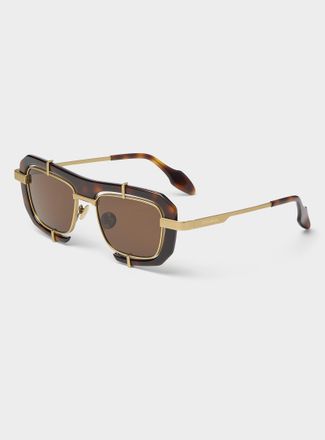 J.W.Anderson Geometric tortoiseshell sunglasses
