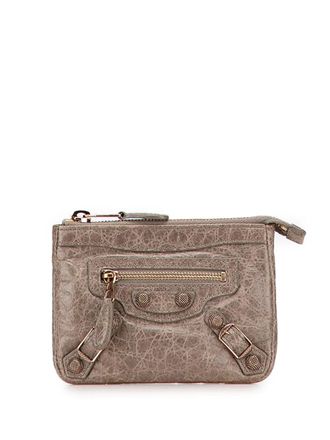 Balenciaga Portamonete Motocross Giant 12 Porte Monnaie in pelle di agnello con zip 2005-2025 - Marrone