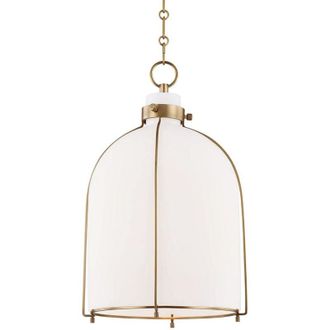 Hudson Valley Lighting Eldridge Luz B Colgante Lat&oacute;n, Vidrio