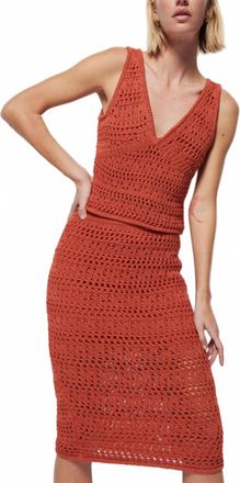 Nation Ltd Womens Adriana Crochet Tank Top In Ginger