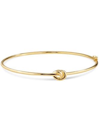 Devata Love Knot Bangle Bracelet in 14K Gold in Yellow Gold at Nordstrom, Size Medium