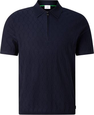 Bogner Maxim knitted polo shirt for men - Navy blue - XXL