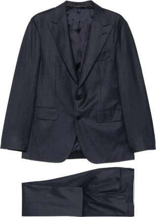 Canali Geruit pak - Blauw