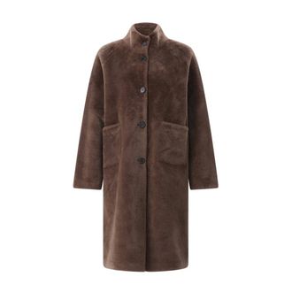 Betta Corradi Cappotto reversibile in ecopelliccia - - Jackets - Donna - Marrone - L