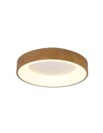 Mantra Mantra Plaf&oacute;n Led Redondo Niseko Ii Acabado Madera Con Mando, Regulable 2700k-5000k &Oslash; 90-78-65-50-38 Cm