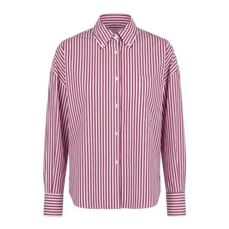 SOLOTRE Shirts, female, Multicolor, Size: 2XL Camicia Oxford a righe