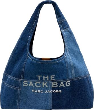 Marc Jacobs Shoulder Bags, female, Blue, Size: ONE SIZE The Sack Shoulder Bag