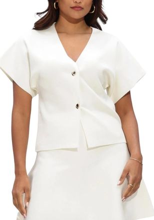 Notre-V Dames, Blouses & Shirts, Beige, Maat: 2XL Nylon