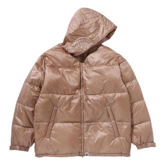 A Bathing Ape Shark Relaxed Fit Down Jacket Beige 1K80-144-002-BGE