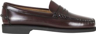 Sebago Burgundy Dan PO LT Full-Grain Leather Moccasin Loafers