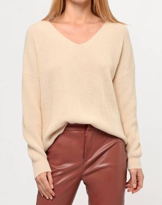 Greylin Thali V Neck Sweater In Cream