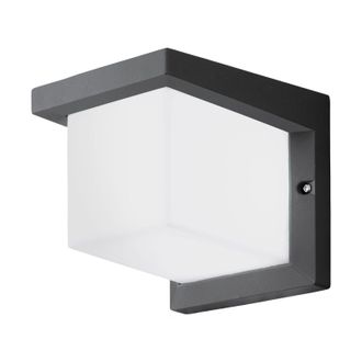 Loops IP54 Outdoor Wall Light Anthracite Cast Aluminium 10W Built in LED Lamp