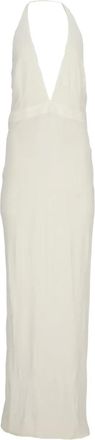 Tom Ford Abito lungo con scollo allamericana - Bianco