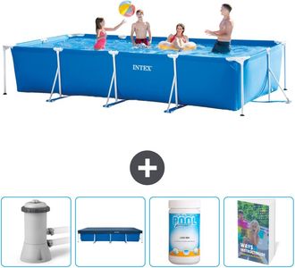 Intex Piscina Con Estructura Rectangular - 450x220x84 Cm - 7-piezas Scb116