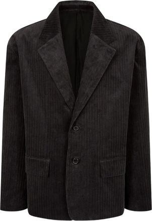 TOMBOY Ribfluwelen shirtjack - Zwart
