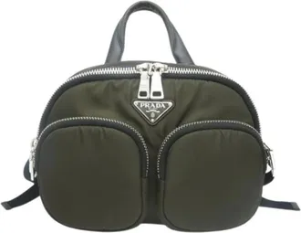 Prada Pre-owned Backpacks, male, Green, Size: ONE SIZE Pre-owned Vintage Backpack