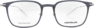 Montblanc Demo Square Mens Eyeglasses MB0100O 001 52
